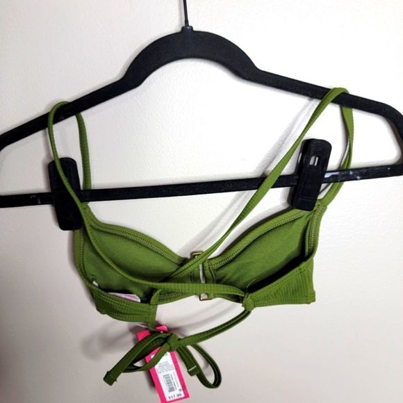 Xhiliration Target Swim Top Green XS - Picture 2 of 3